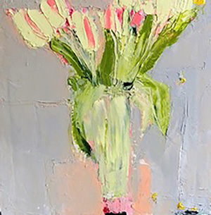 Lemon and Blush Pink Tulips