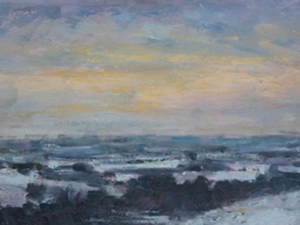 Evening snow