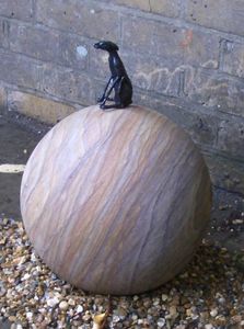 Sitting hare sphere