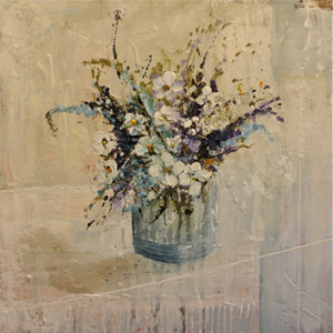 Border Flowers in a Glass